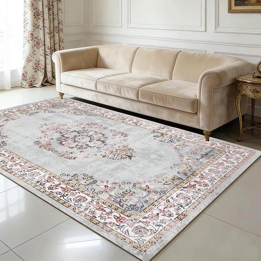 Tapis Vintage Gris Clair