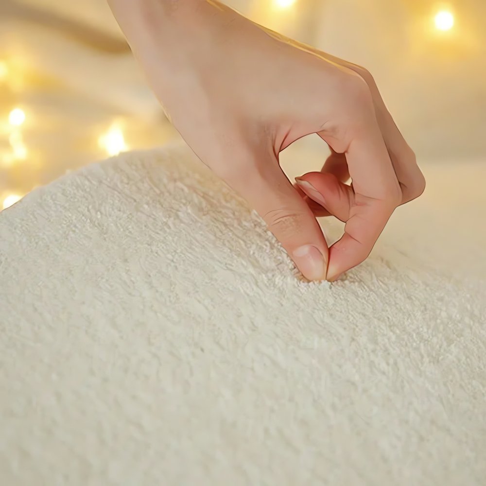 Tapis Vintage Groovy Douceur Blanc