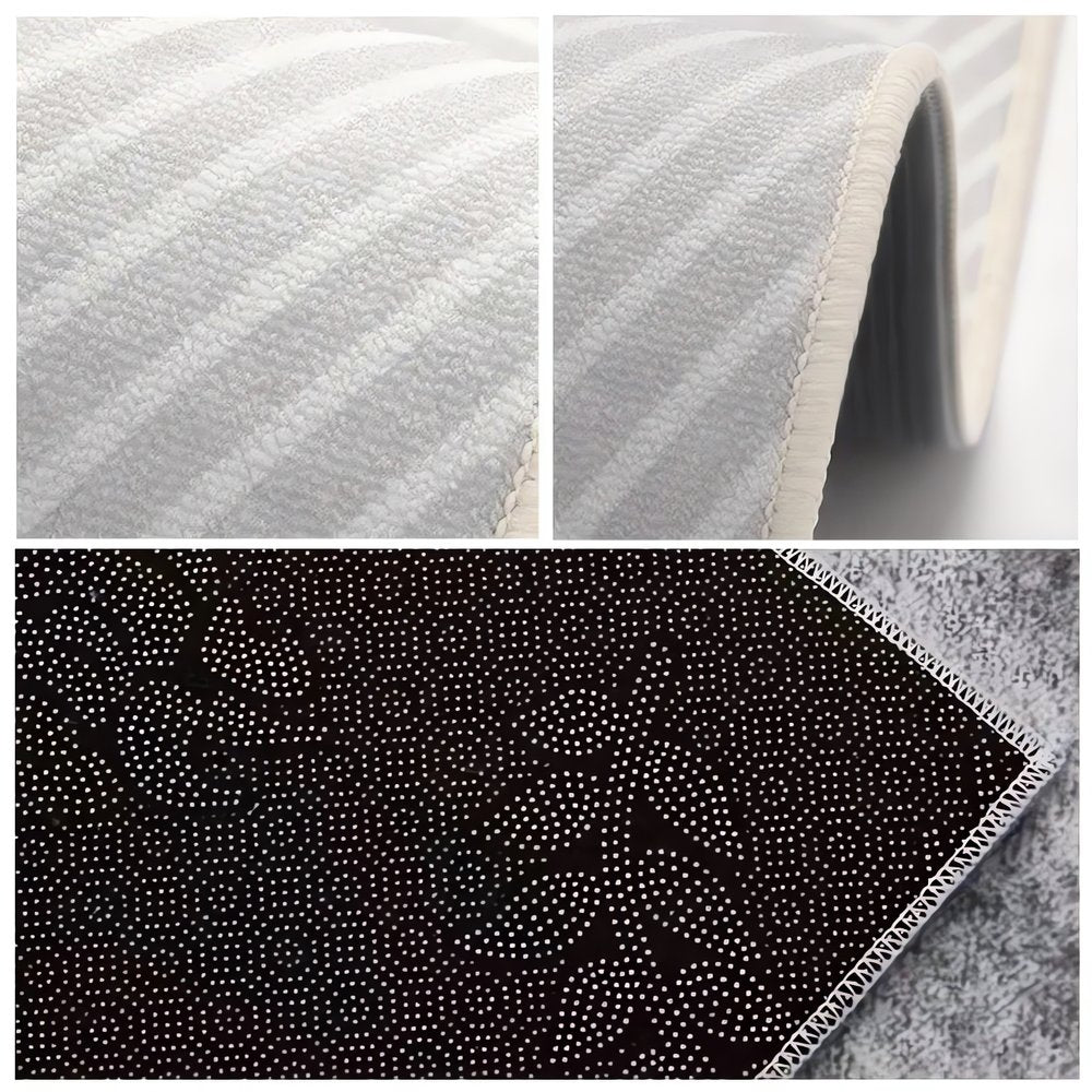 Tapis Vintage Marron Clair Doublure Antidérapante