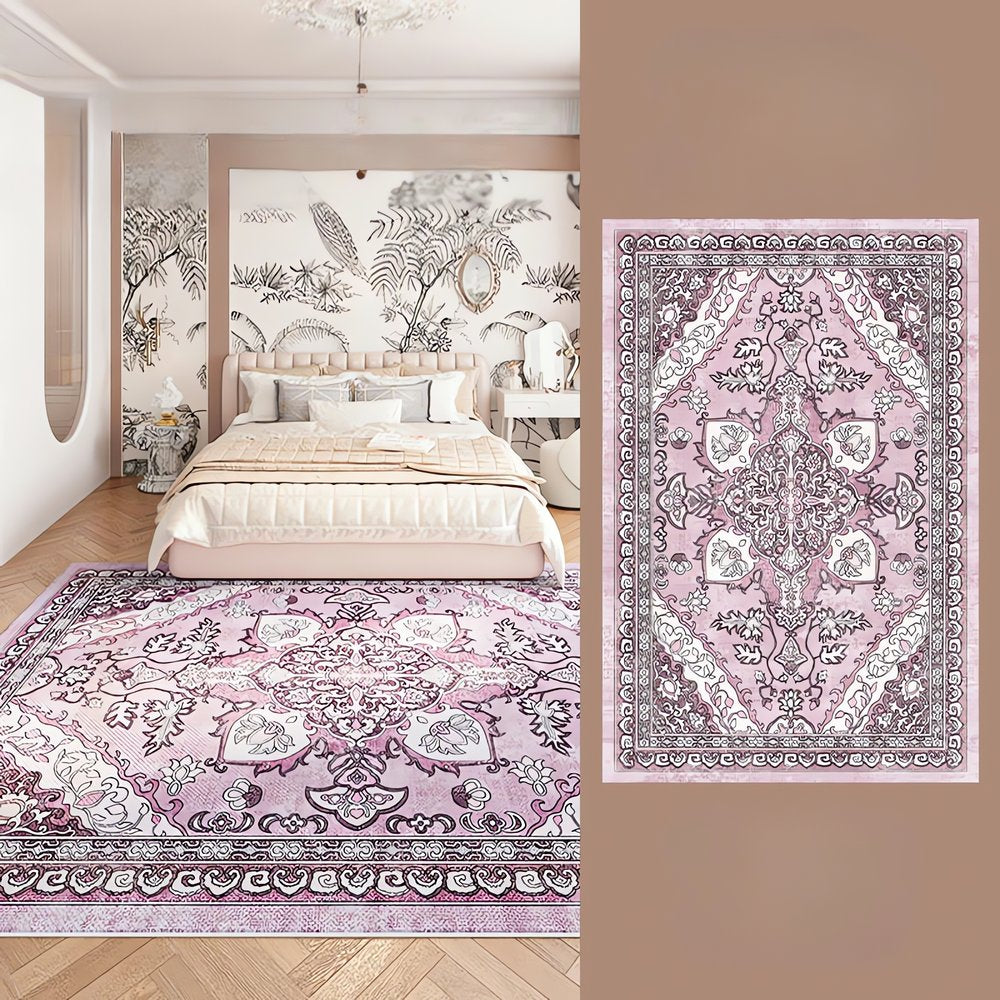 Tapis Vintage Mauve Classique Oriental