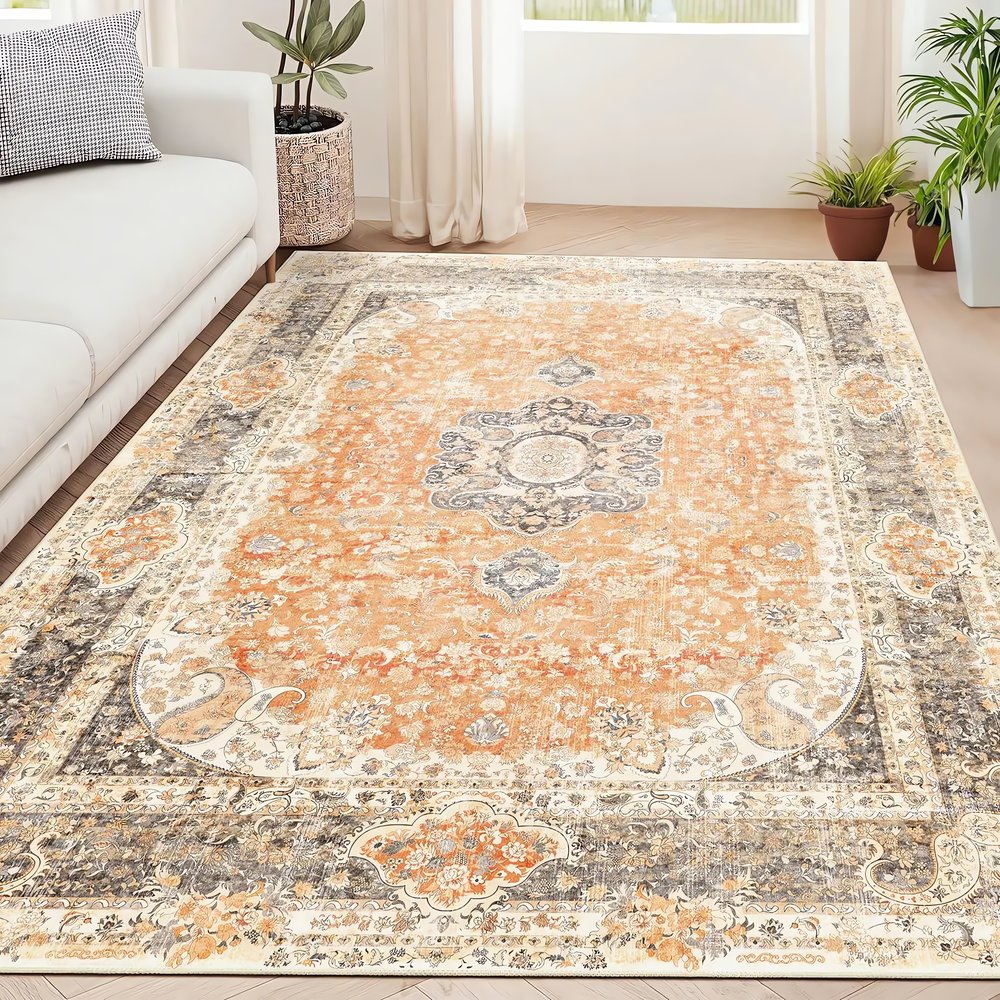 Tapis Vintage Ocre