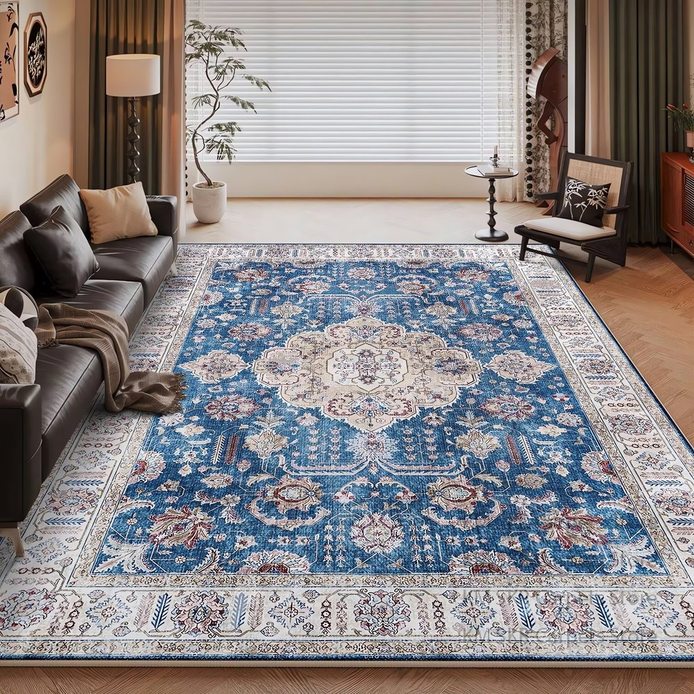 Tapis Vintage Oriental Bleu Safir