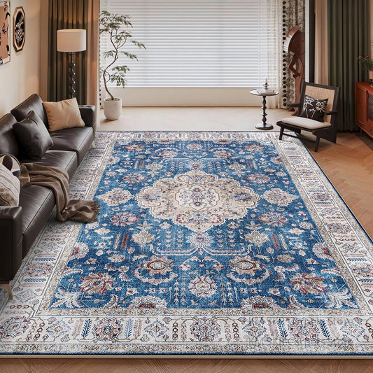 Tapis Vintage Oriental Bleu Safir