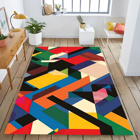 Tapis Vintage Pop Géométrique