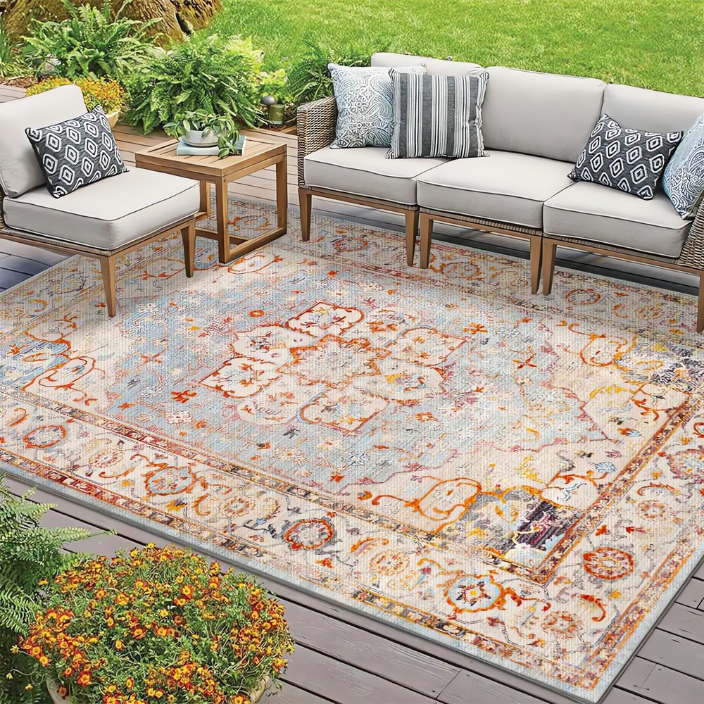 Tapis Vintage Pour Extérieur Pastel