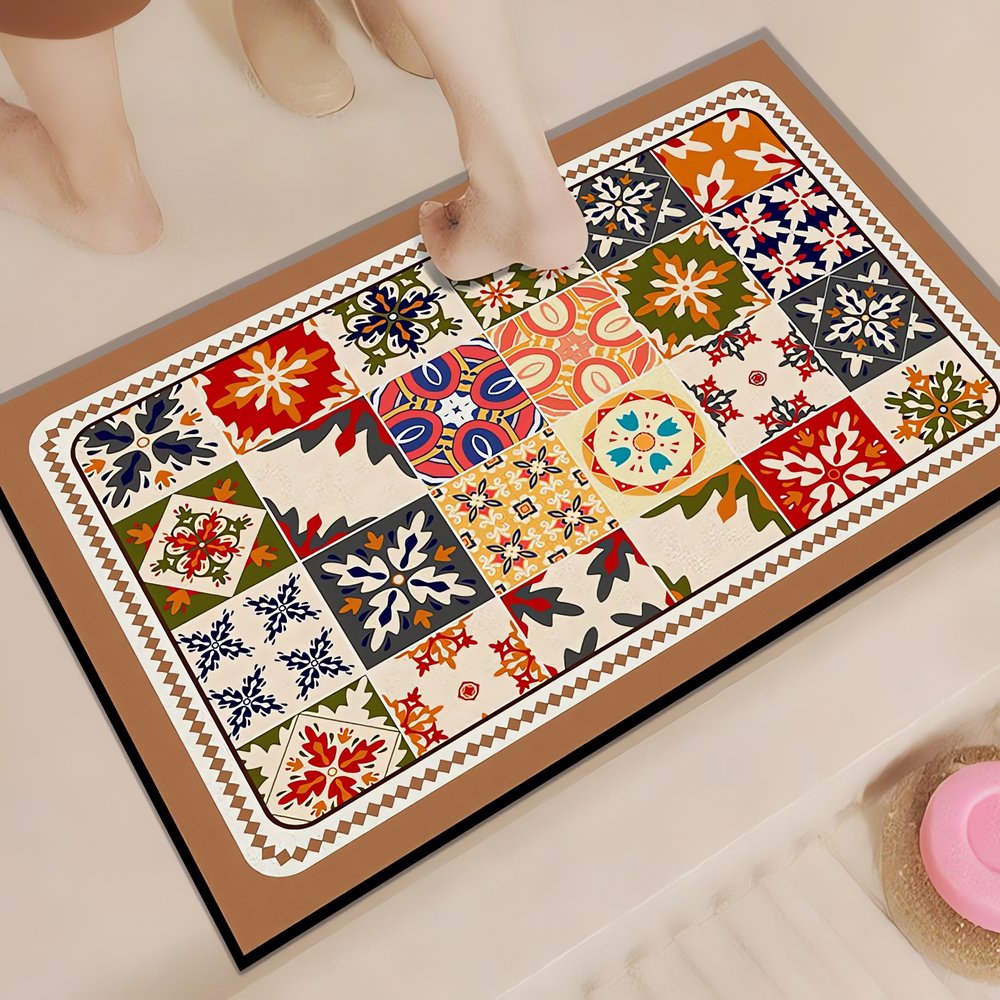 Tapis Vintage Pour Salle De Bain