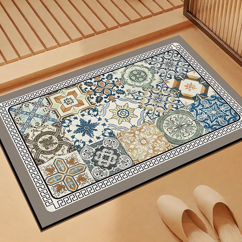 Tapis Vintage Pour Salle De Bain Céramique Patchwork