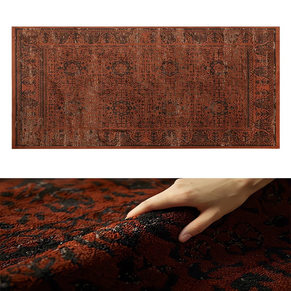 Tapis Vintage Rouge Design