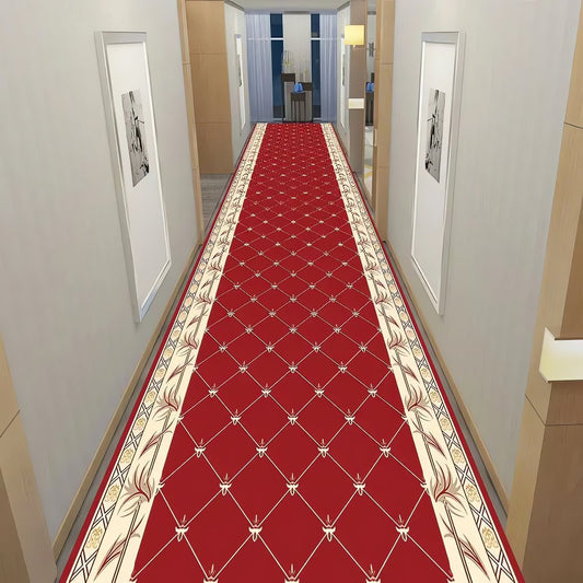 Tapis Vintage Rouge Pour Couloir Rouge Classique