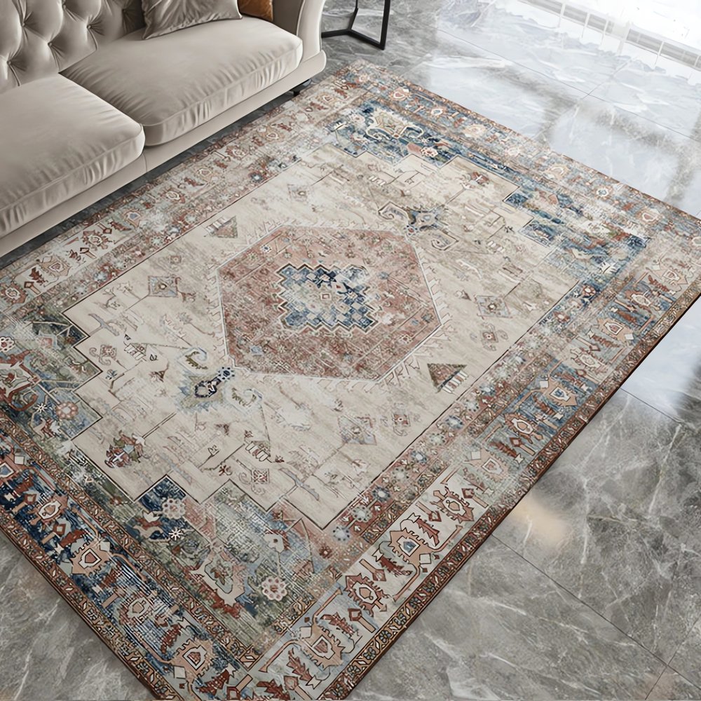 Tapis Vintage Rouille Déco Chic