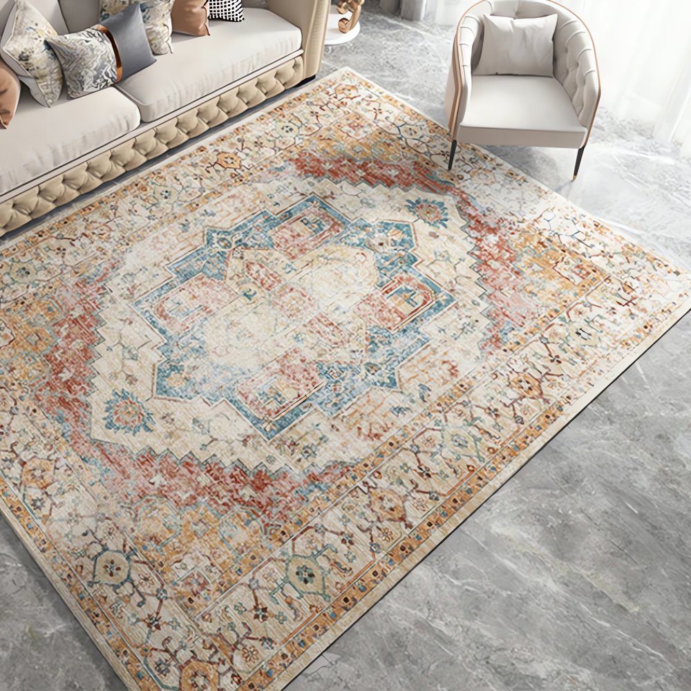 Tapis Vintage Rouille Design Wilton
