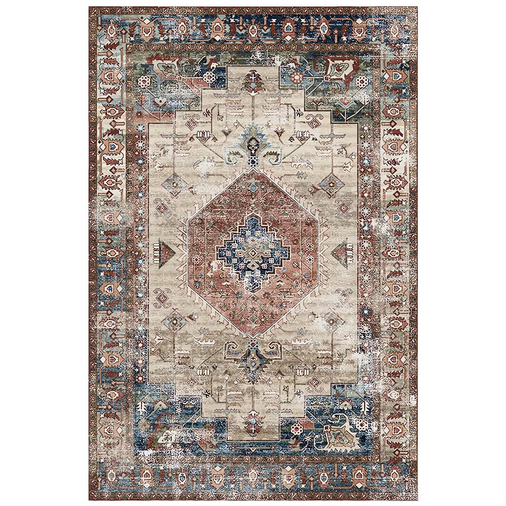 Tapis Vintage Rouille Polyester