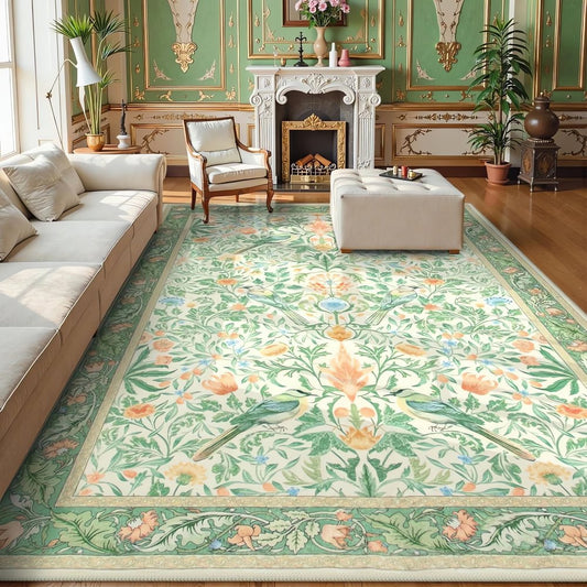 Tapis Vintage Vert Clair