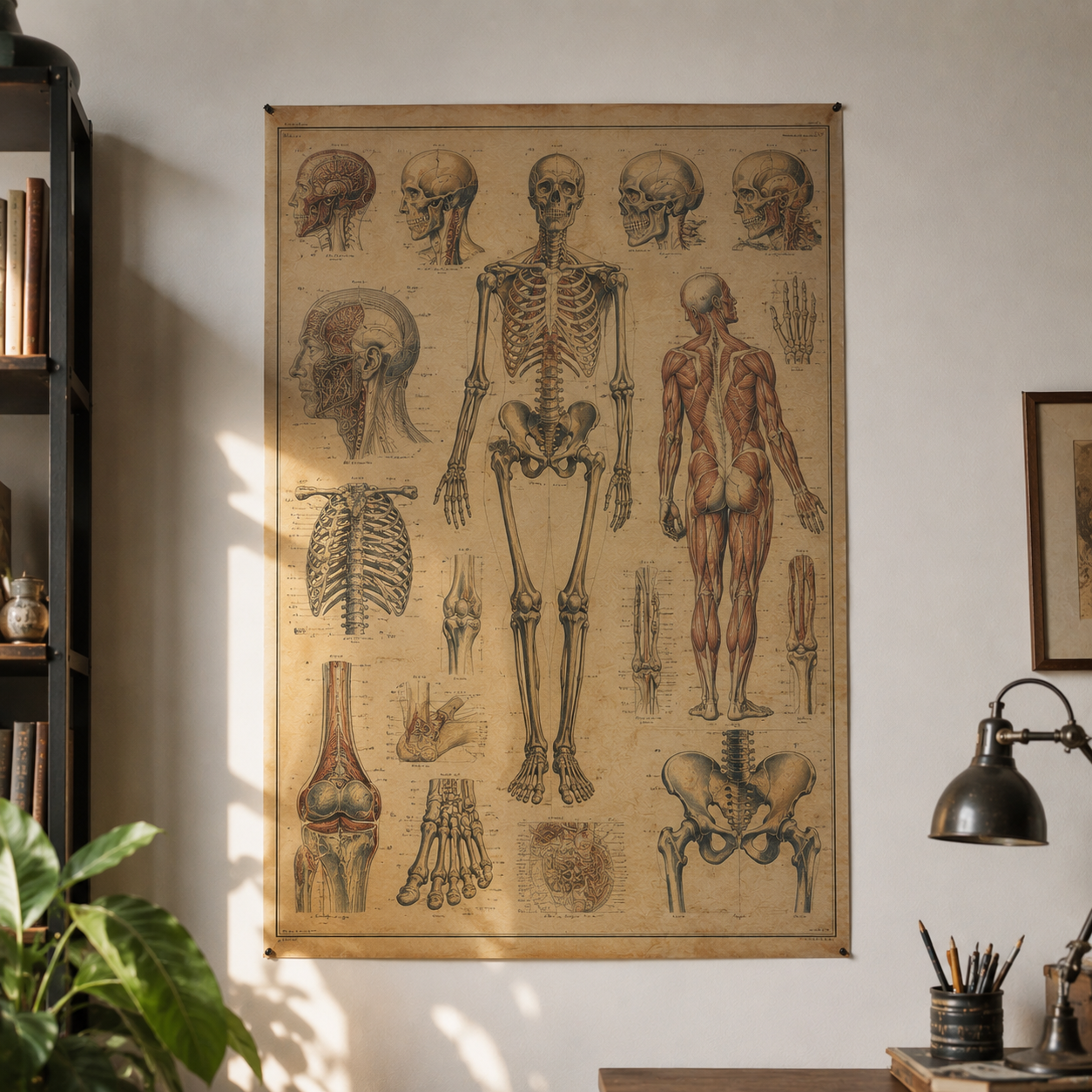 Anatomie Poster Vintage