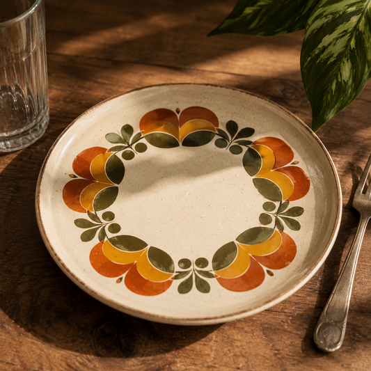 Assiette Effet Vintage