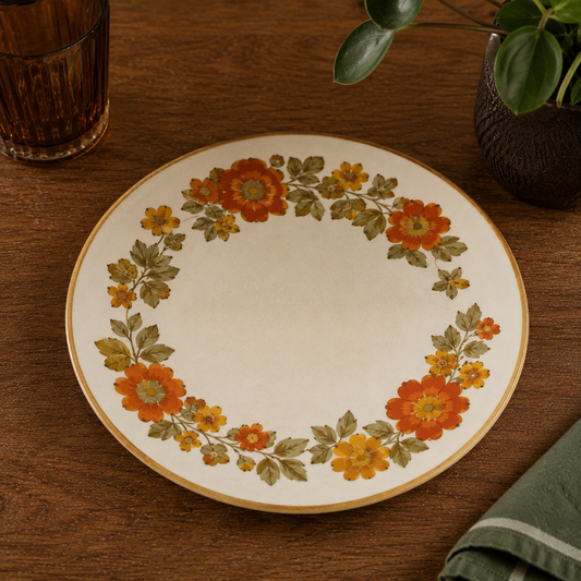 Assiette Vintage à Fleurs