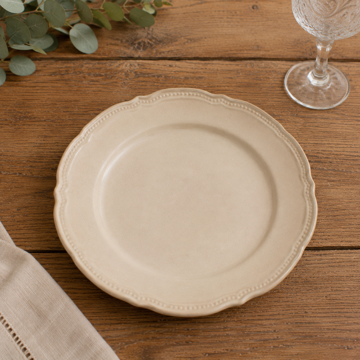 Assiette Vintage Beige
