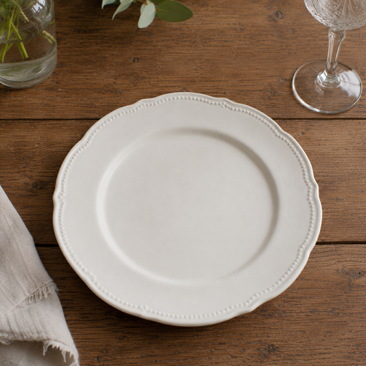 Assiette Vintage Blanche
