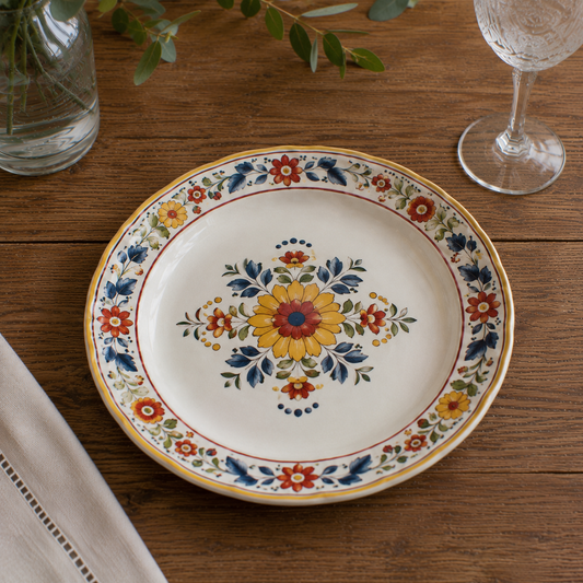 Assiette Vintage Coloré