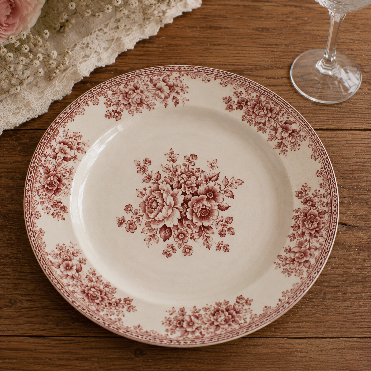 Assiette Vintage de Mariage