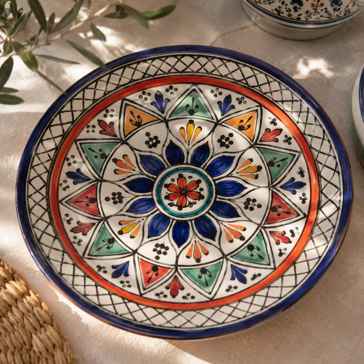 Assiette Vintage du Maroc
