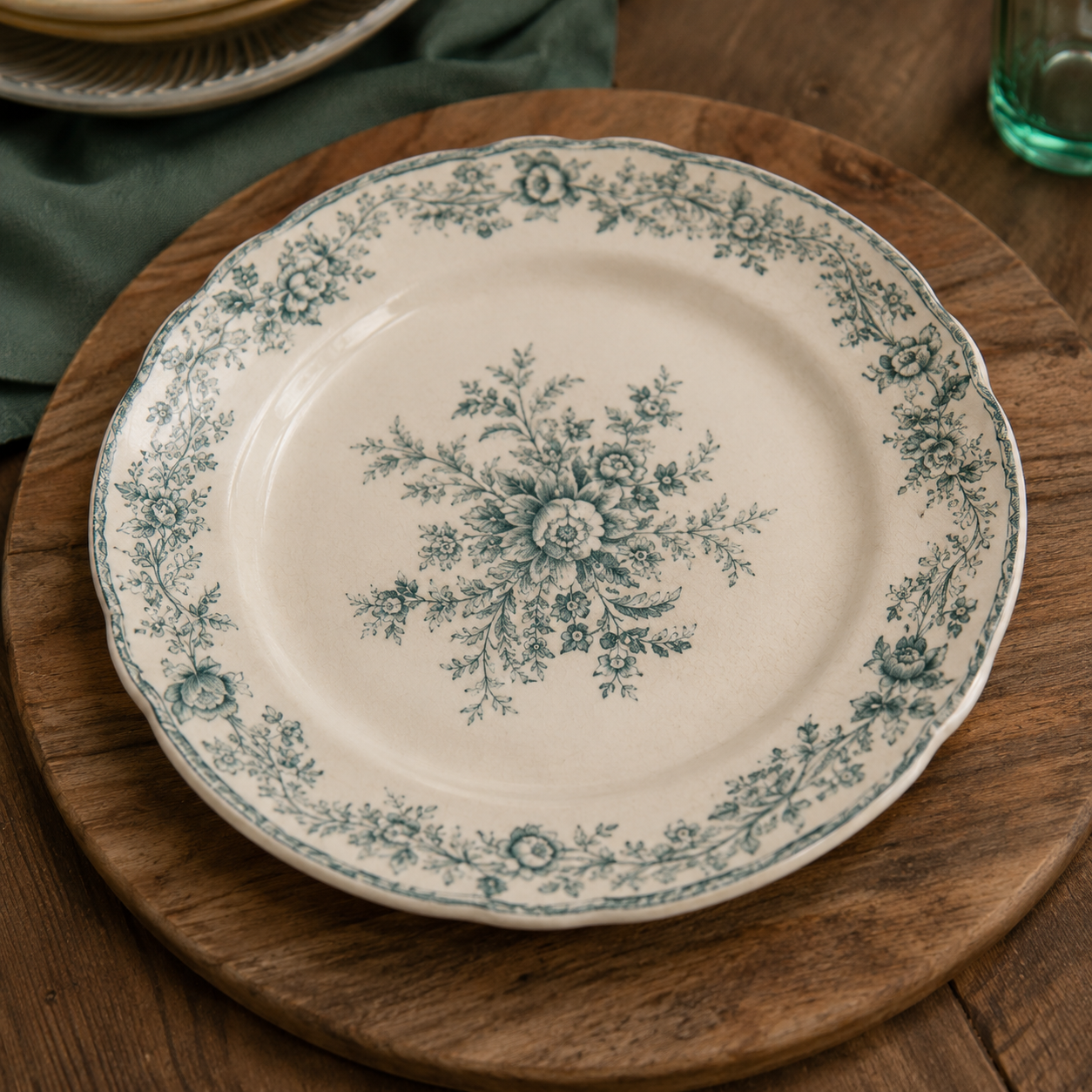Assiette Vintage en Terre de Fer