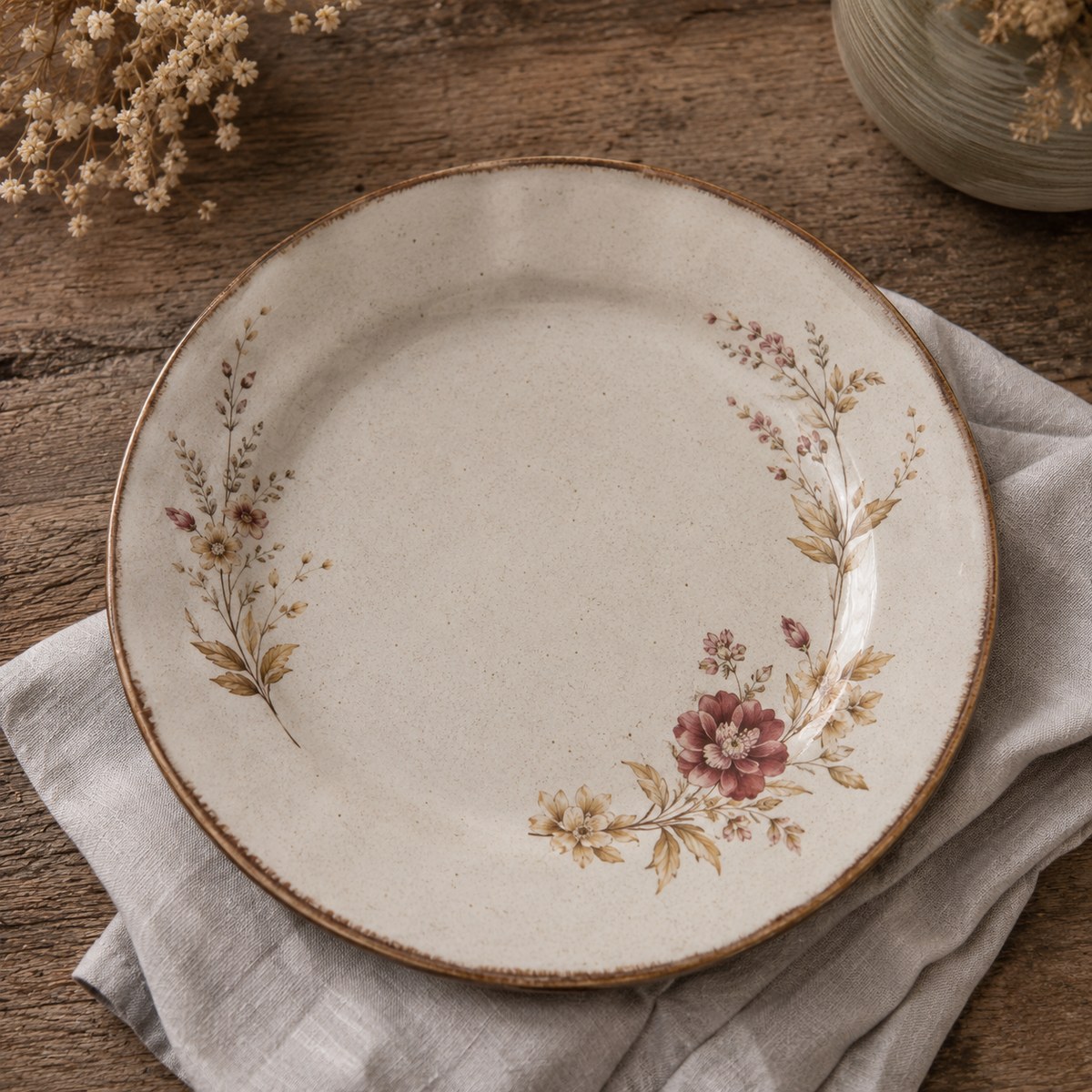 Assiette Vintage Gres
