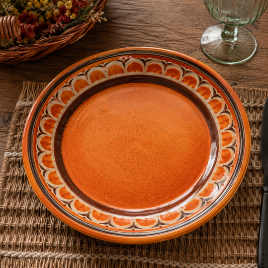 Assiette Vintage Orange