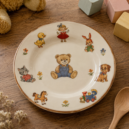 Assiette Vintage pour Enfant