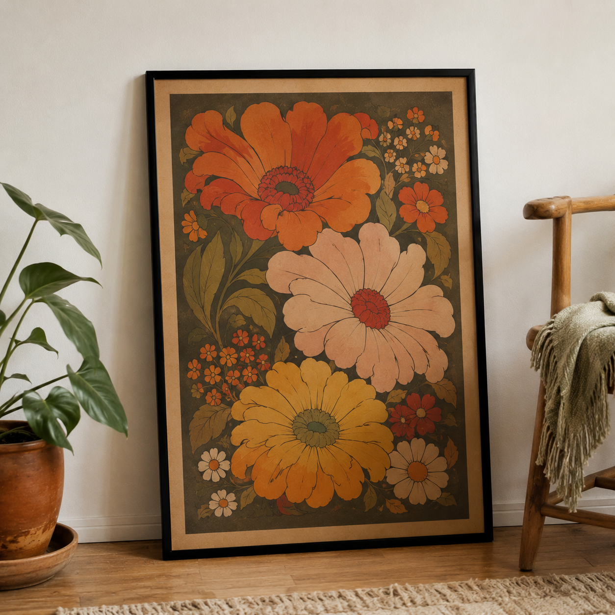 Blumen Poster Vintage
