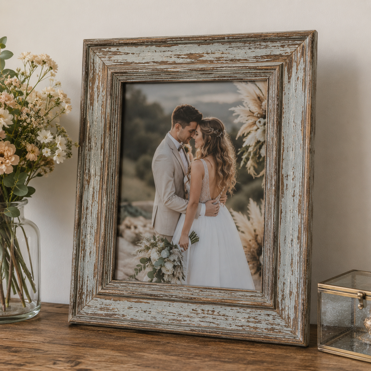 Cadre Vintage de Mariage