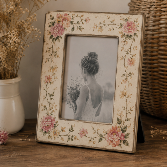 Cadre Vintage Fleur