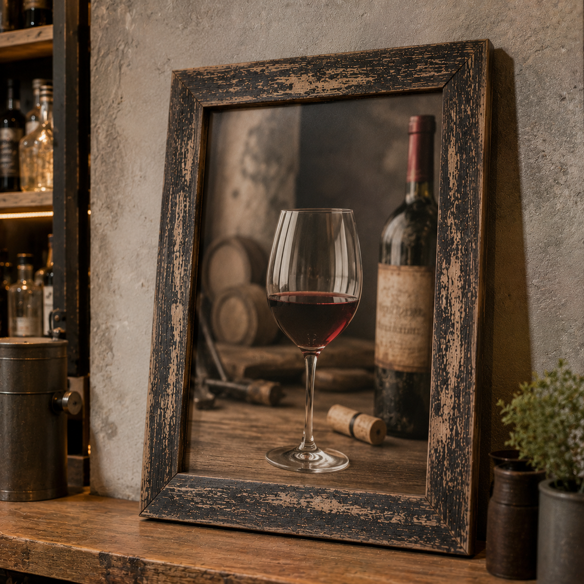 Cadre Vintage pour Bar
