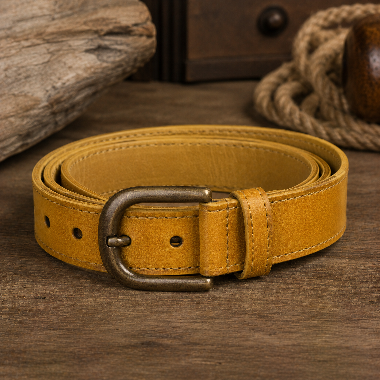 Ceinture Vintage Jaune