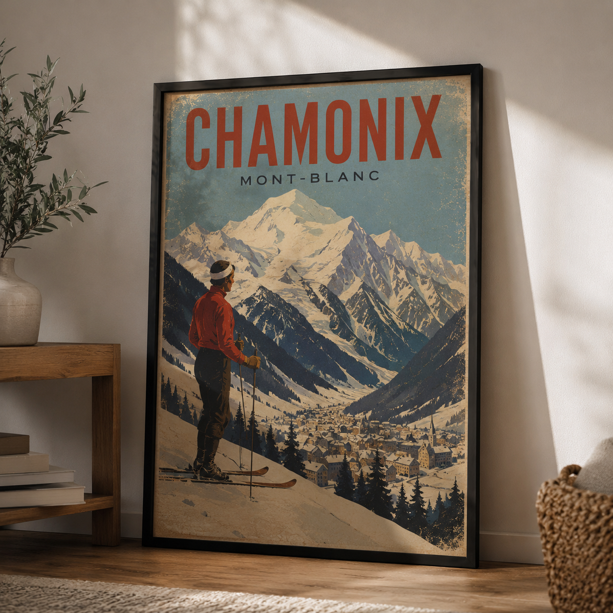 Chamonix Poster Vintage