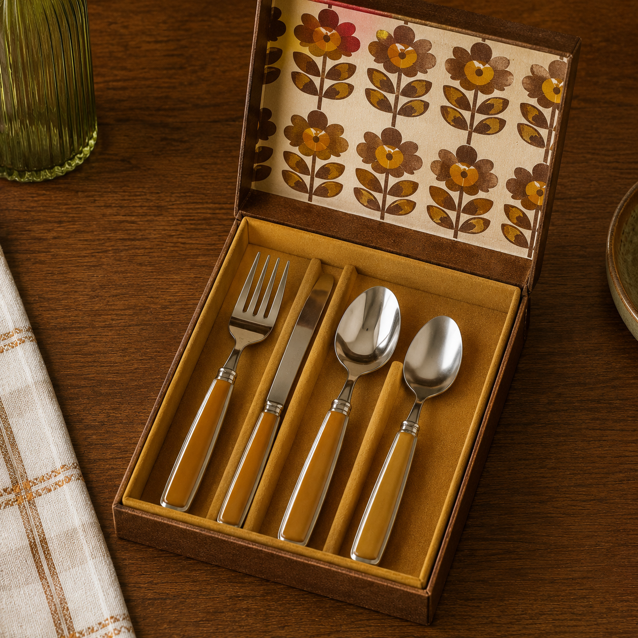 Coffret Couvert Vintage