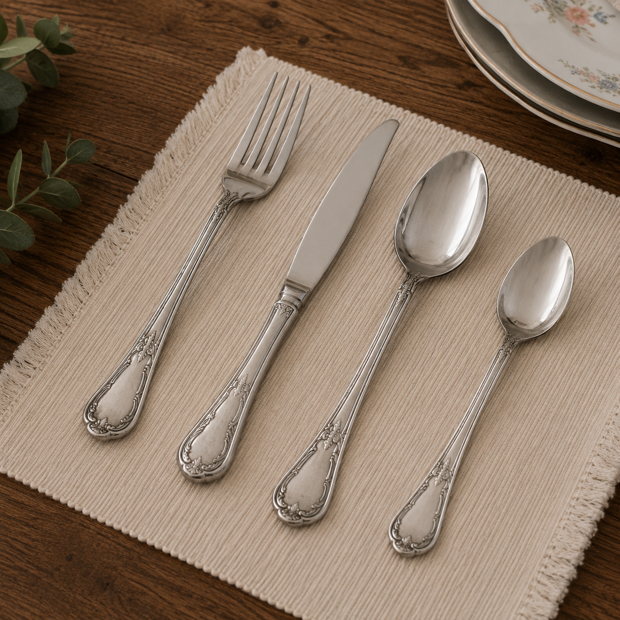 Couvert Vintage en Inox
