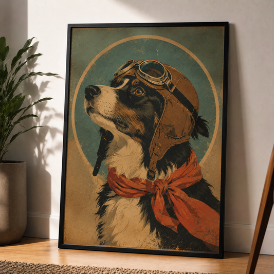Dog Poster Vintage