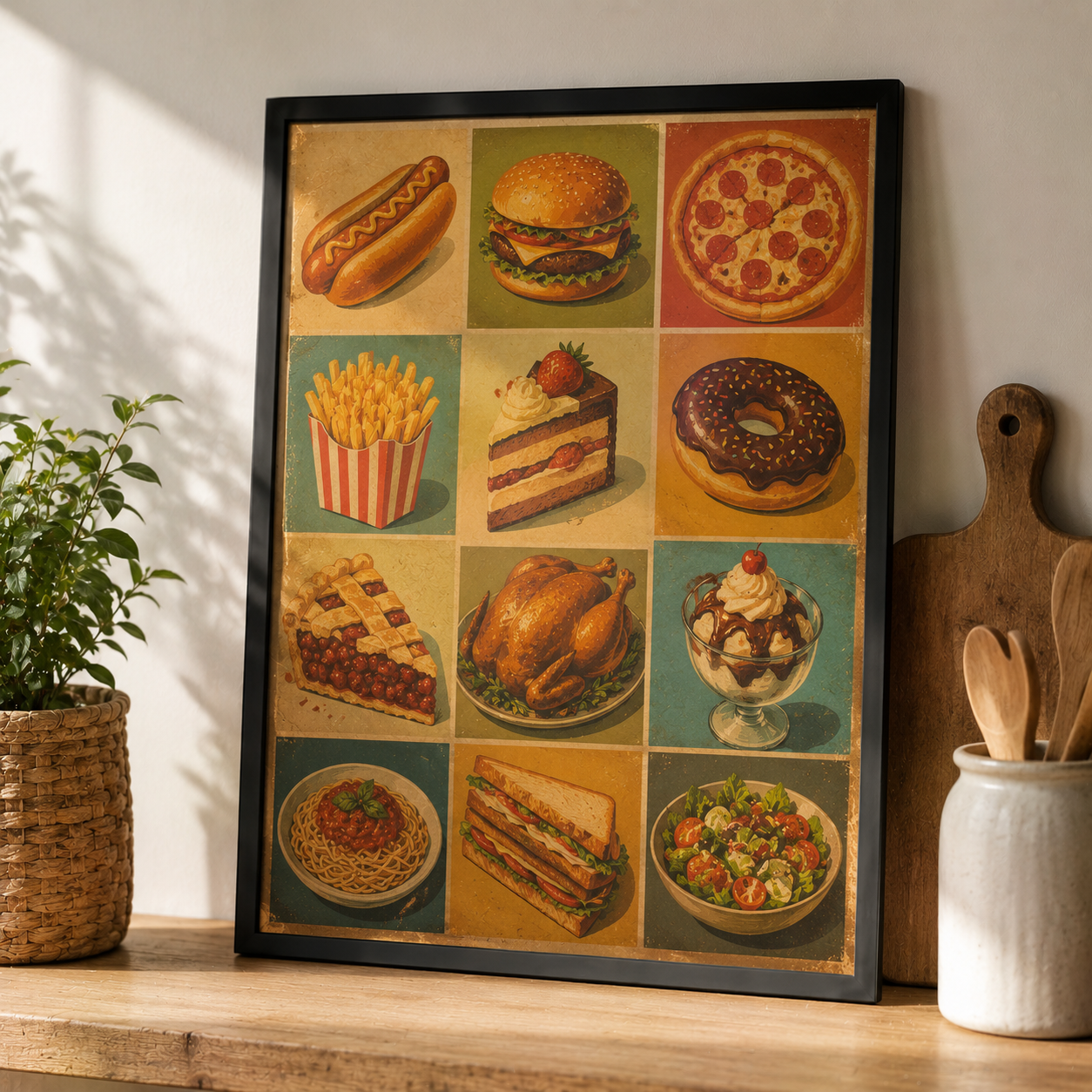 Food Poster Vintage