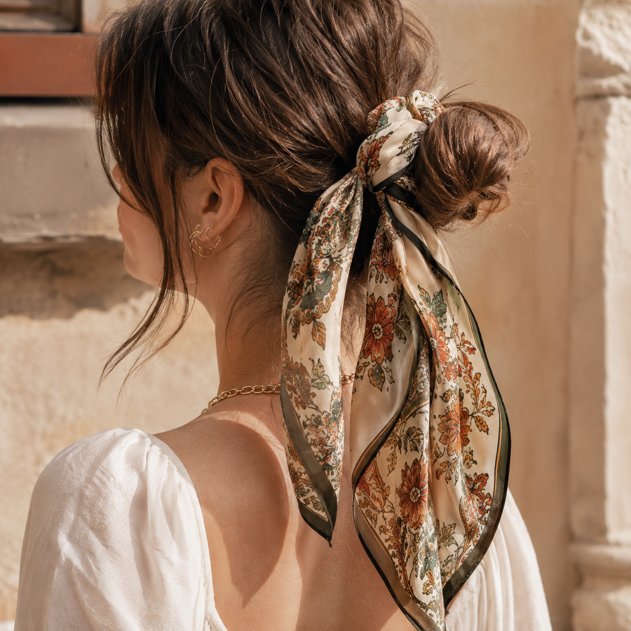 Foulard Vintage à Cheveux