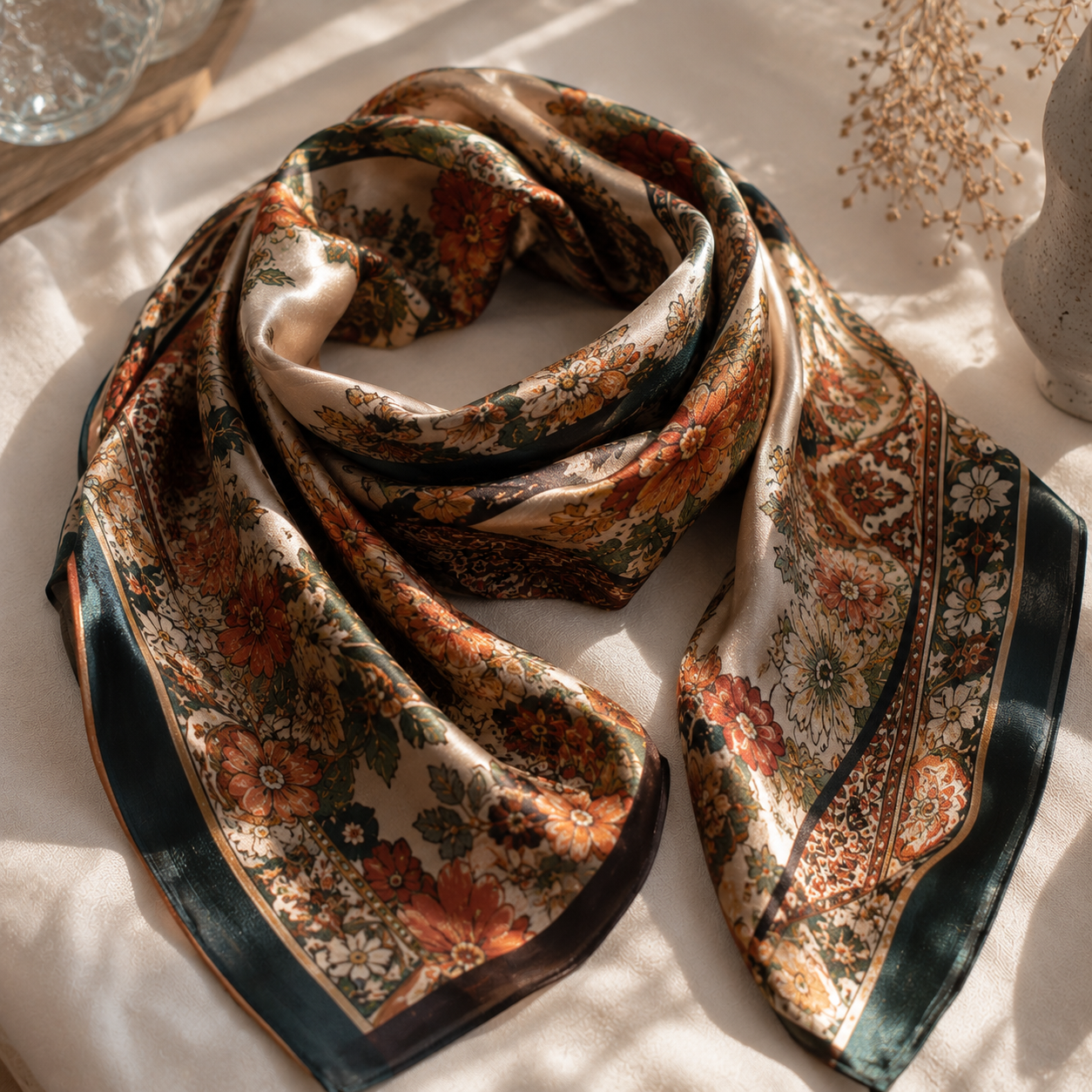 Foulard Vintage en Soie