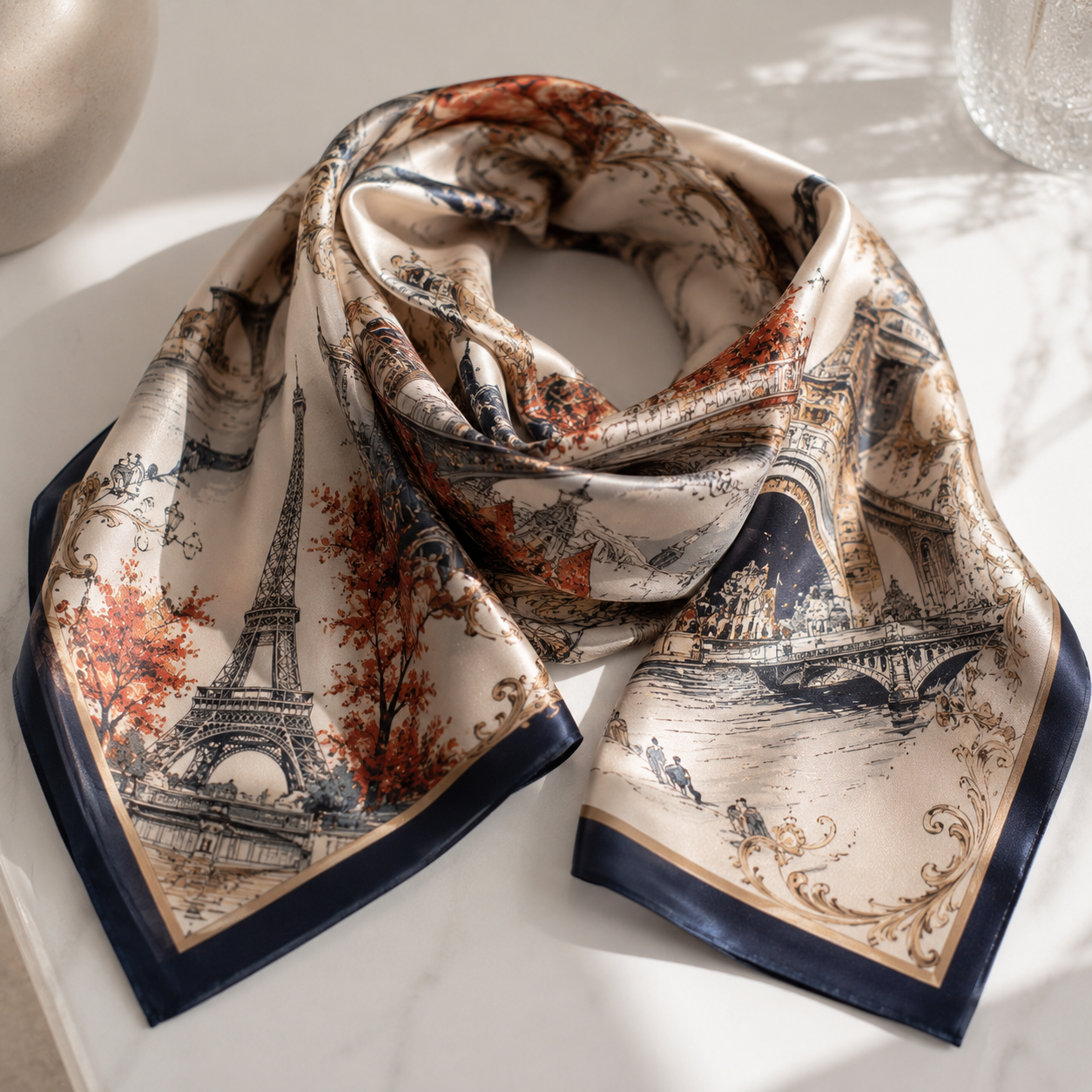 Foulard Vintage Paris