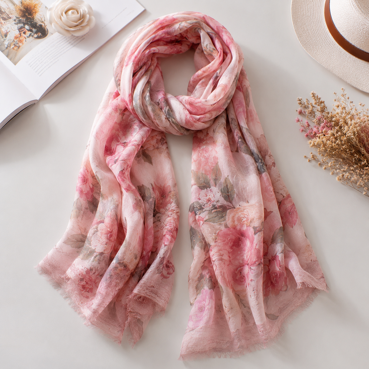 Foulard Vintage Rose