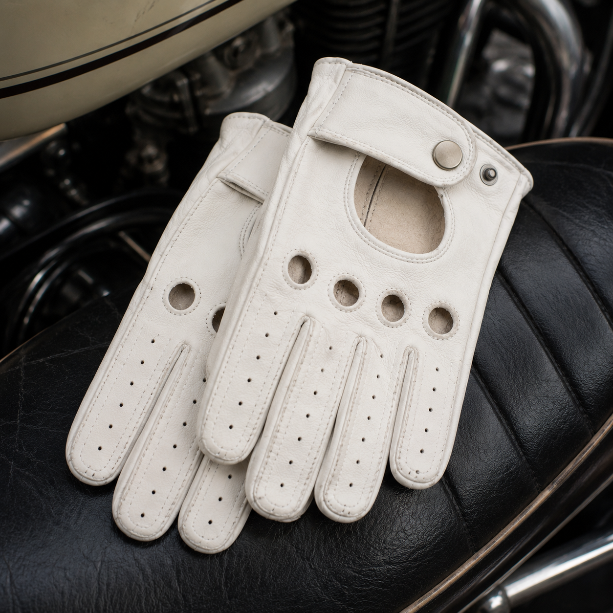 Gant Vintage Blanc Moto