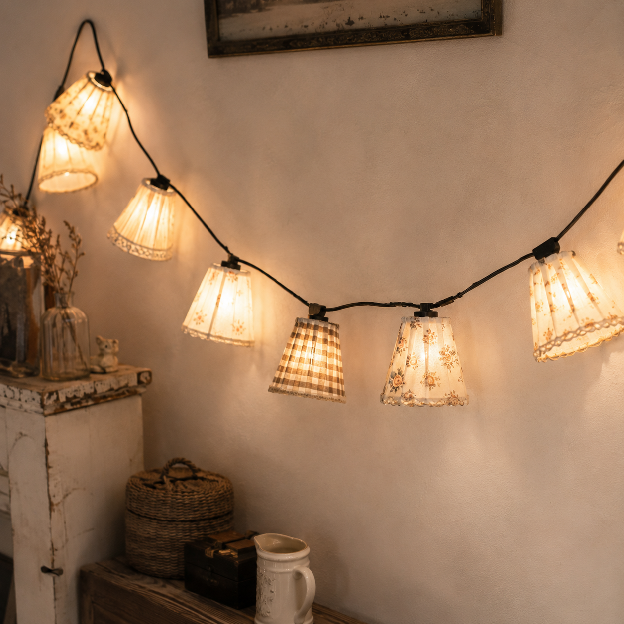 Guirlande Abat Jour Vintage