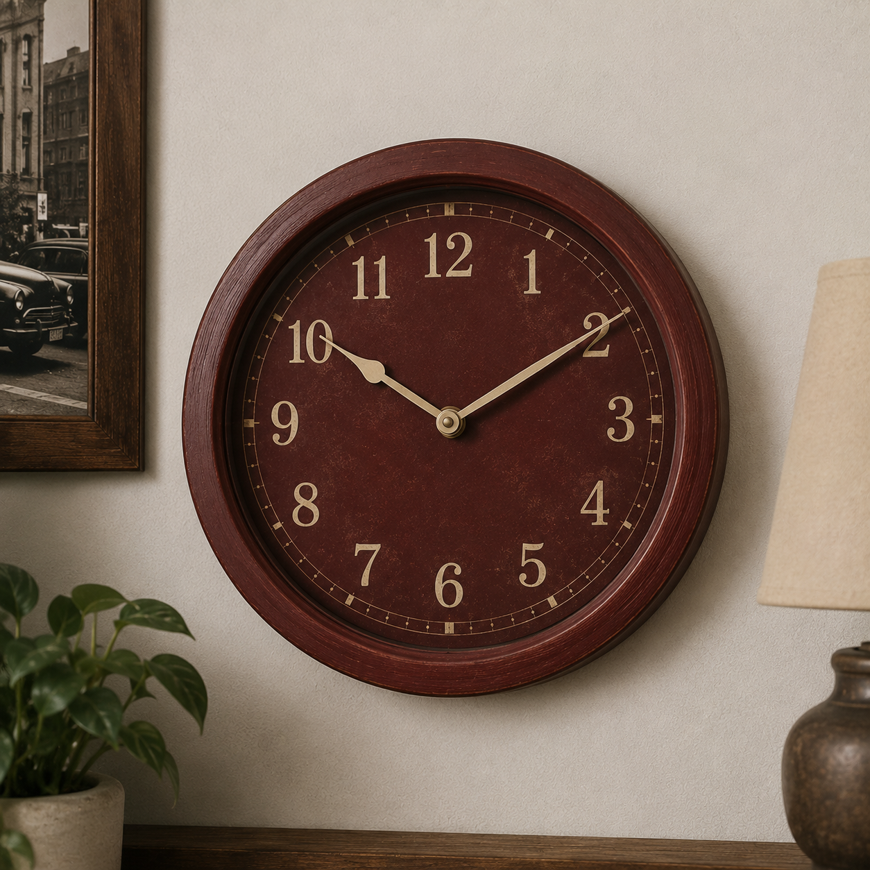 Horloge Vintage Bordeaux