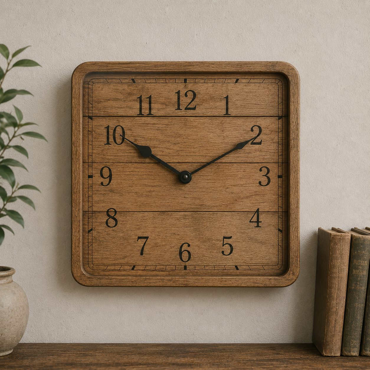 Horloge Vintage Carré