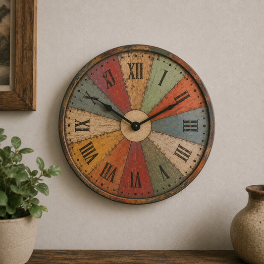 Horloge Vintage Coloré