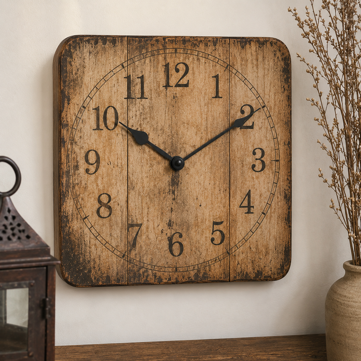 Horloge Vintage en Bois