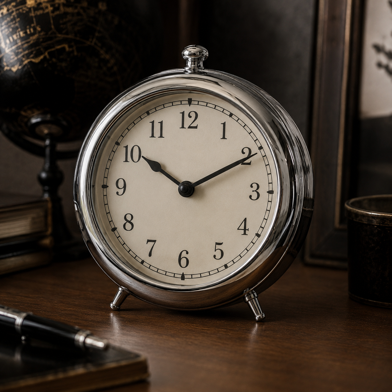 Horloge Vintage en Chrome